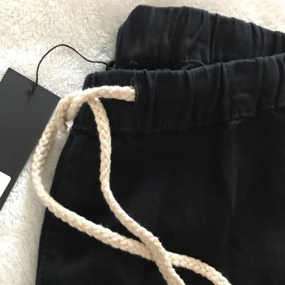 NWT One Teaspoon Shabbies Drawstring Boyfriend Jeans in fox black - Picture 8 of 8